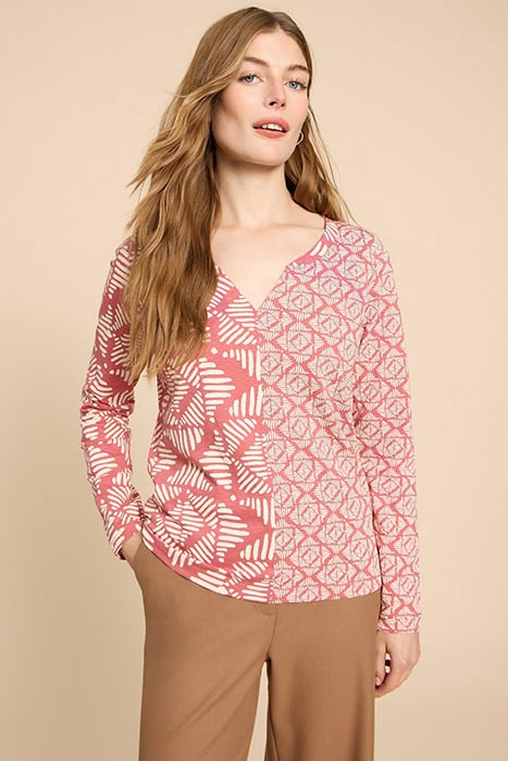 NELLY  TEE PINK PRINTED 1