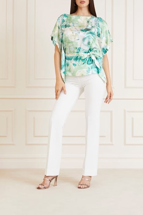 BAJA BEACH KIMONO ROSES BOUQUET BLOUSE PRINT 3