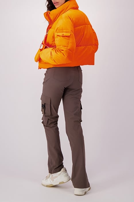 CLIP CARGO PANTS BROWN 4