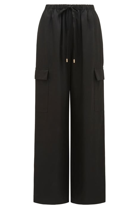 ELSIE ELASTIC WAIST CARGO BLACK 4