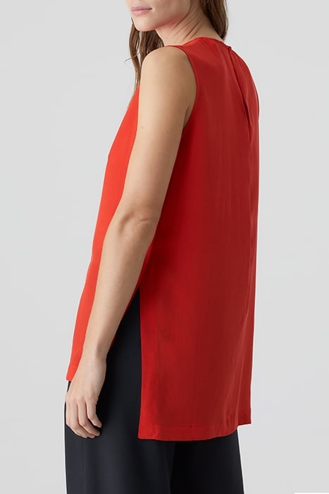 SLIT TOP SHIRTS & BLOUSES FIERY RED 4