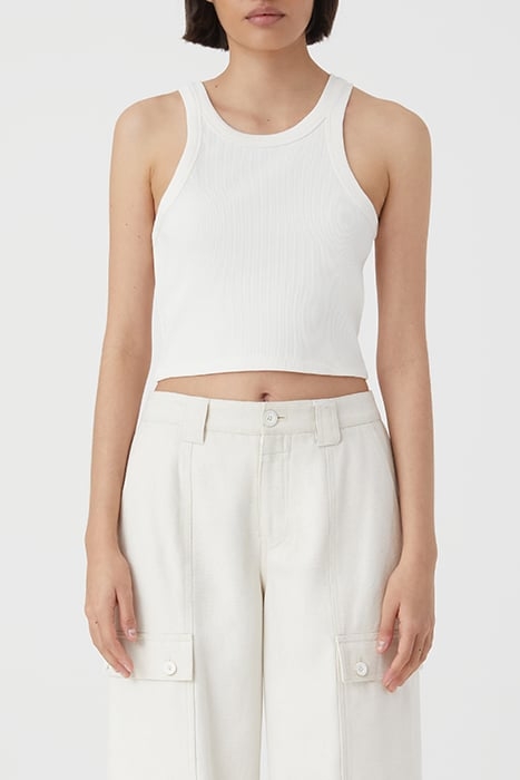 CROPPED TANK TOP T-SHIRTS ECRU 1