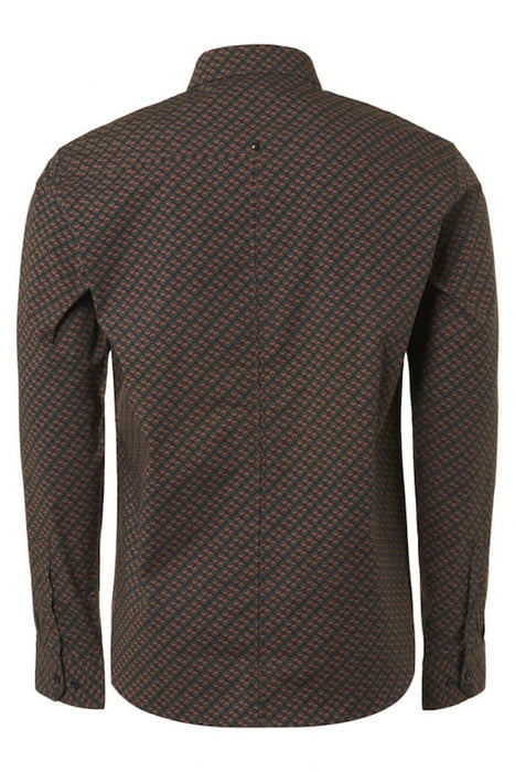 SHIRT STRETCH ALLOVER PRINTED CARAMEL 5