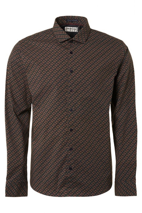 SHIRT STRETCH ALLOVER PRINTED CARAMEL 4