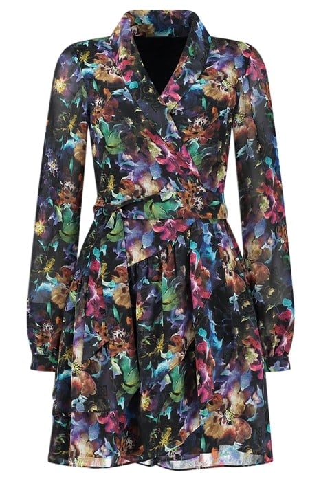 VINCE FLOWER DRESS EXTRA NAVY 2