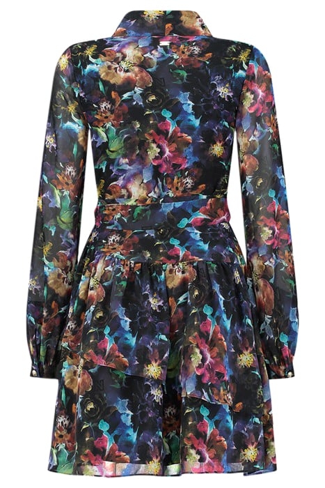 VINCE FLOWER DRESS EXTRA NAVY 3