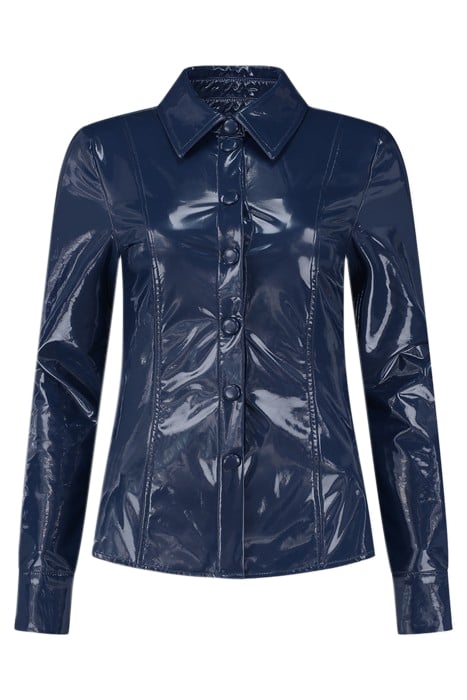 VINYL BLOUSE EXTRA NAVY 2