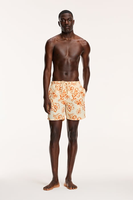 MEN SWIM SHORTS NICK WASHED FLOWER LIGHT BEIGE 3