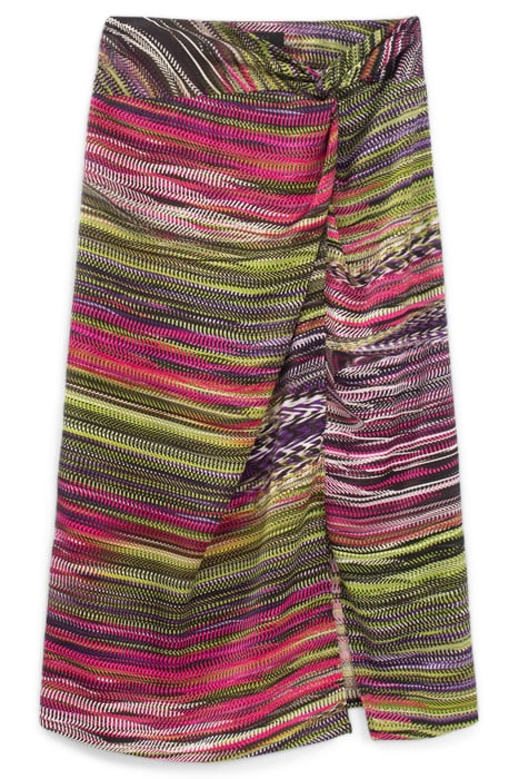 PRINTED AND TIED PAREO SKIRT 4