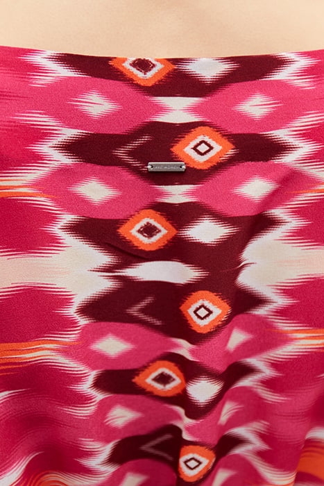 IKKS X GIGEEZ FUCHSIA ETHNIC MOTIF LONG DRESS 7