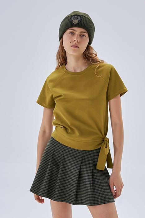 ABSINTHE ORGANIC COTTON T-SHIRT TO TIE AT SIDE 1