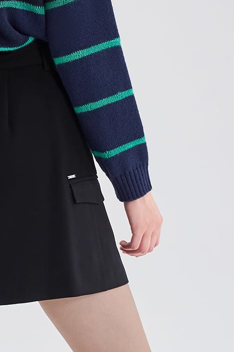 BLACK COMBAT-STYLE SHORT SKIRT 5