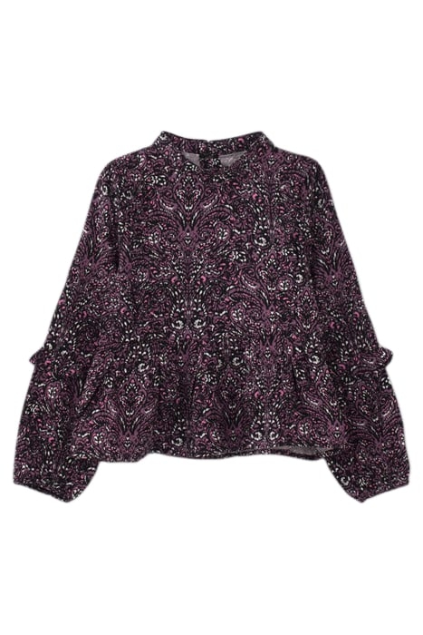 GIRLS’ PINK PAISLEY PRINT LENZING™ ECOVERO™ BLOUSE 1