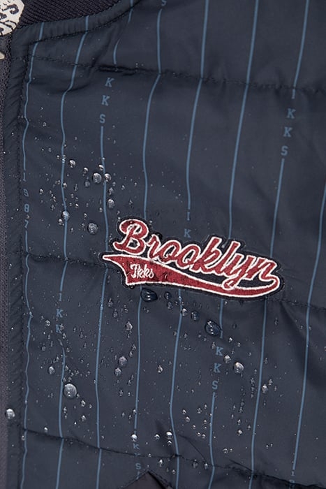 BOYS’ NAVY STRIPED PRINT PADDED JACKET 6