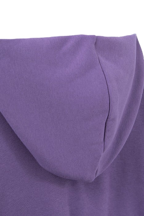 GIRLS’ PURPLE ZIPPED CARDIGAN WITH STRIPED BRAIDS 7