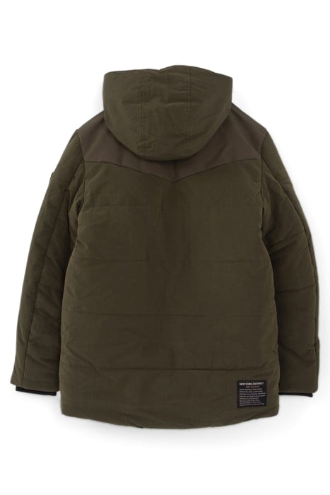 BOYS’ KHAKI PARKA WITH XL WATERPROOF ZIPS 2
