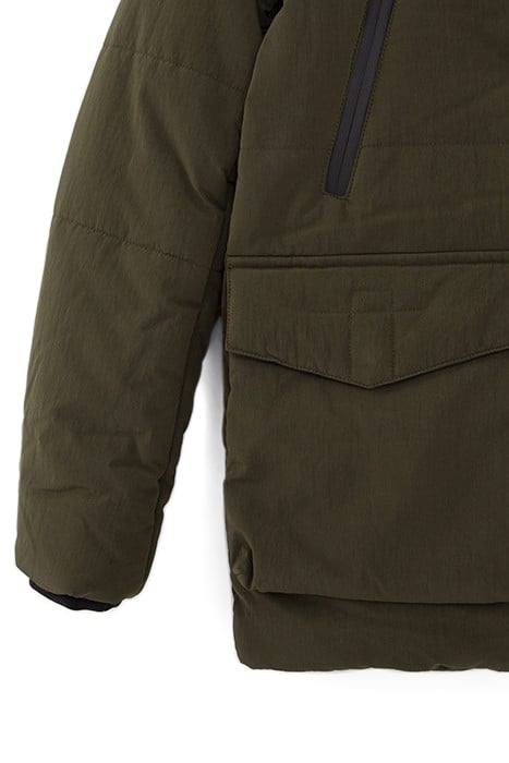 BOYS’ KHAKI PARKA WITH XL WATERPROOF ZIPS 4