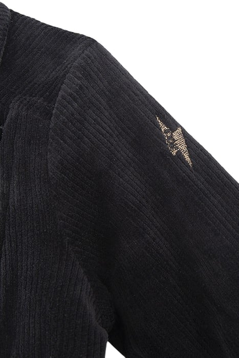 GIRLS’ BLACK CORDUROY BIKER-STYLE CARDIGAN 6