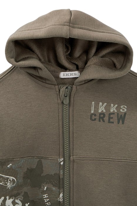 BABY BOYS’ KHAKI CARDIGAN WITH XL PRINT ON BACK 3