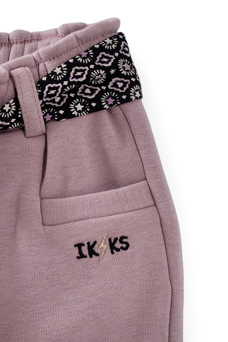 BABY GIRLS’ VIOLET JOGGERS WITH SCARF BELT 5