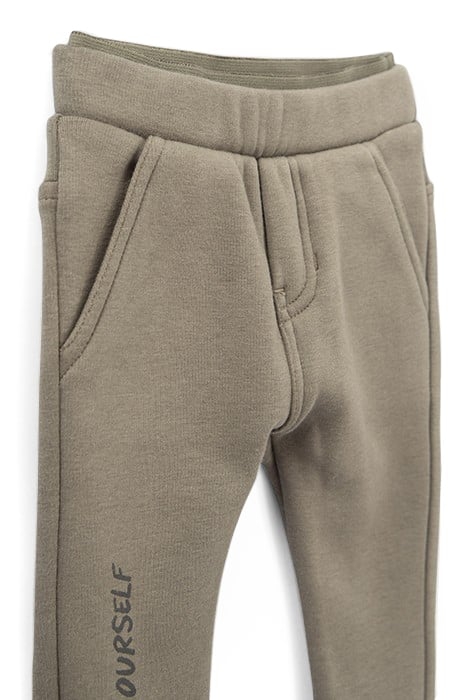 BABY BOYS’ KHAKI DOUBLE ELASTICATED WAISTBAND JOGGERS 4