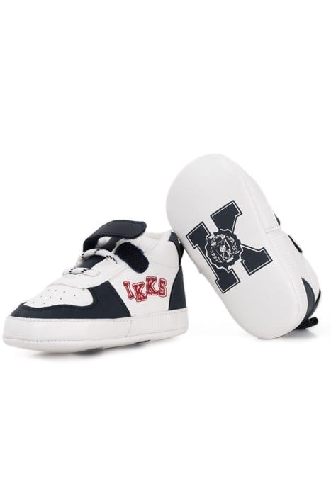 BABY BOYS’ NAVY AND WHITE VELCRO TRAINERS 5