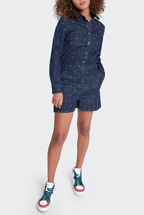 RAW DOUBLE HEART MONOGRAM PRINT PLAYSUIT 3