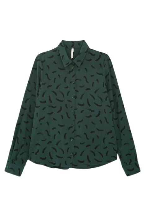 IMPERIAL GREEN WAVE PRINT SHIRT 4