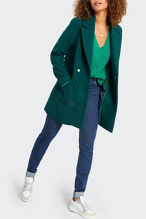 NEON GREEN DECORATIVE STITCH KNIT SWEATER 6