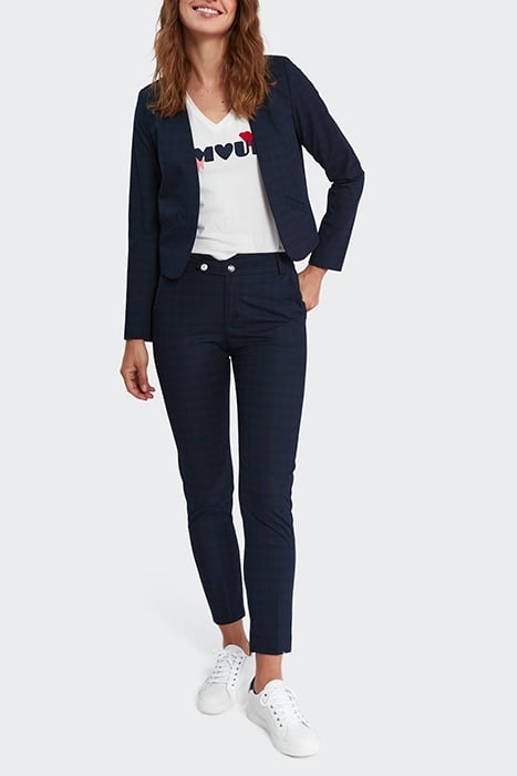 NAVY CHECK SUIT JACKET 3