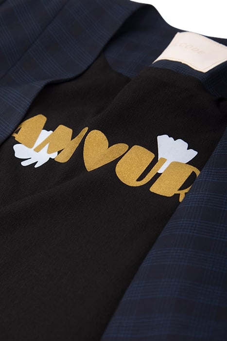 NAVY CHECK SUIT JACKET 8