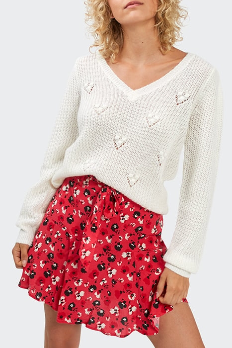 FLASH PINK ROCK FLORAL PRINT SHORT SKIRT 1