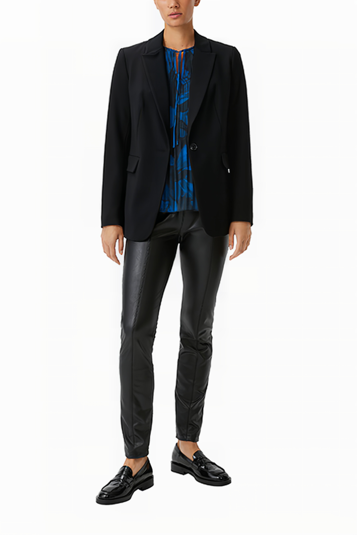 COMMA BLOUSES GREY/BLACK 4