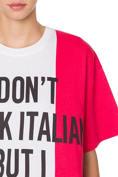 ITALIAN SLOGAN JERSEY DRESS MULTICOLOR 4