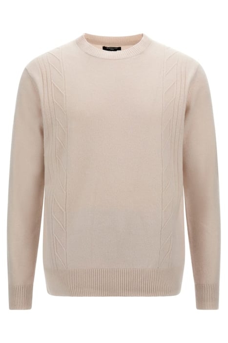 SIDE CABLES CASHM DREAMY SWEATER MOON 4