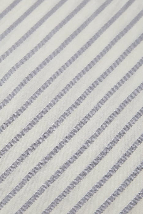 OVERSIZED FIT SHIRT WITH STRIPES DUSTY BLUE ROPE STRIPE 3