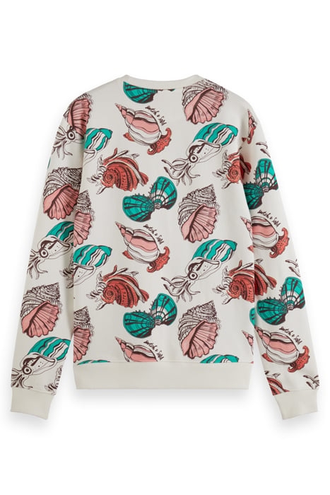 ALL-OVER PRINT SWEATSHIRT SEASHELLS WHITE AOP 2