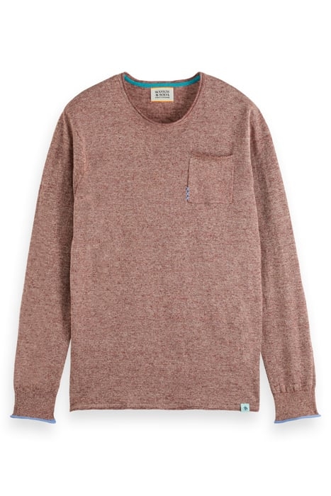 LINEN COTTON BLEND CREW NECK BOARDWALK 1