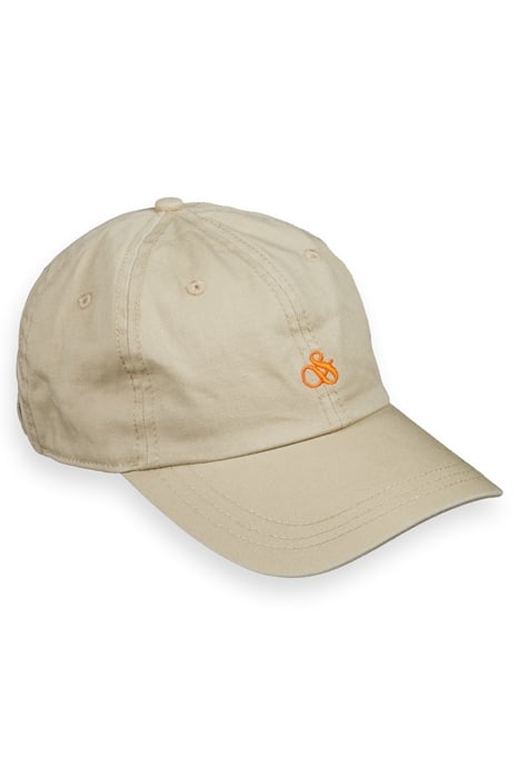TWILL LOGO CAP PEBBLE 1