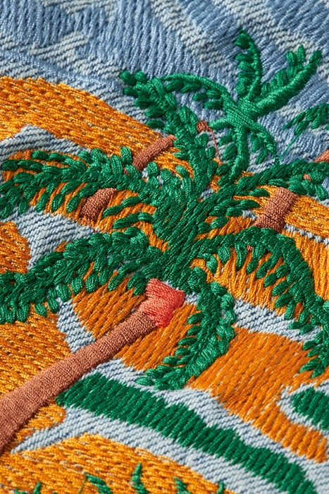 TRUCKER JACKET WITH ARTWORK WASHED UP 3