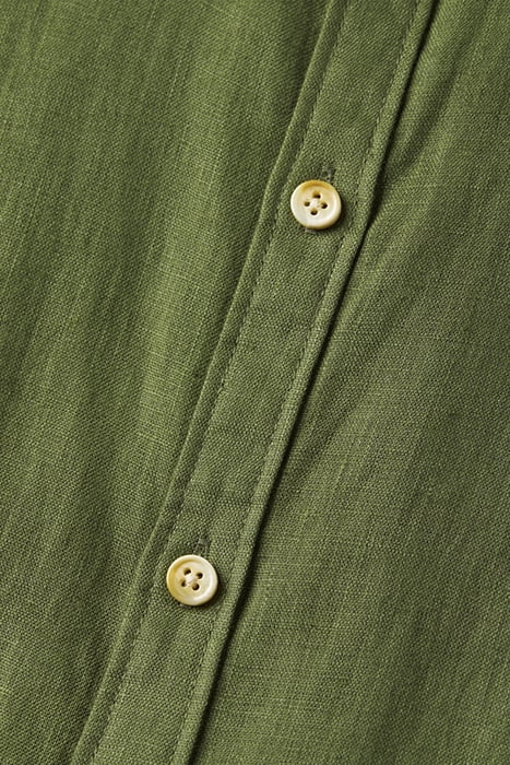 LINEN SHIRT WITH ROLL-UP ARMY 8