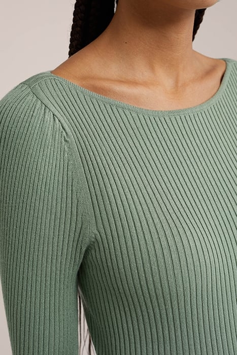 KNITTED PULLOVER LIGHT GREEN 5