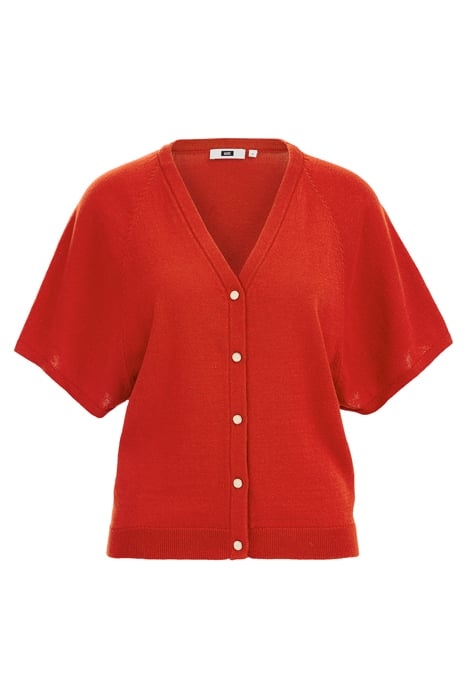 KNITTED CARDIGAN BRIGHT RED 4