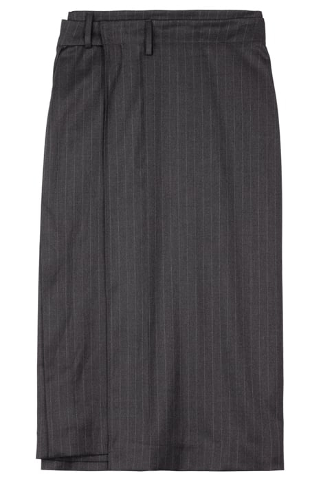 PINSTRIPE OVERLAY SKIRT ANTRA/ECRU 4