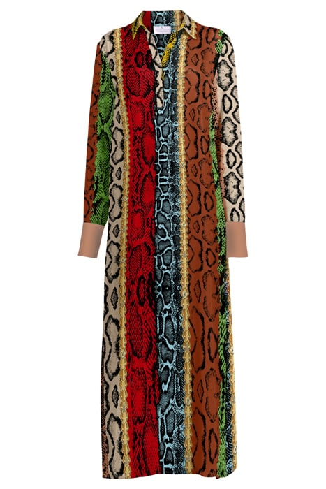 DRESS TURIN LONG SNAKE COLORFUL MULTICOLOR 3