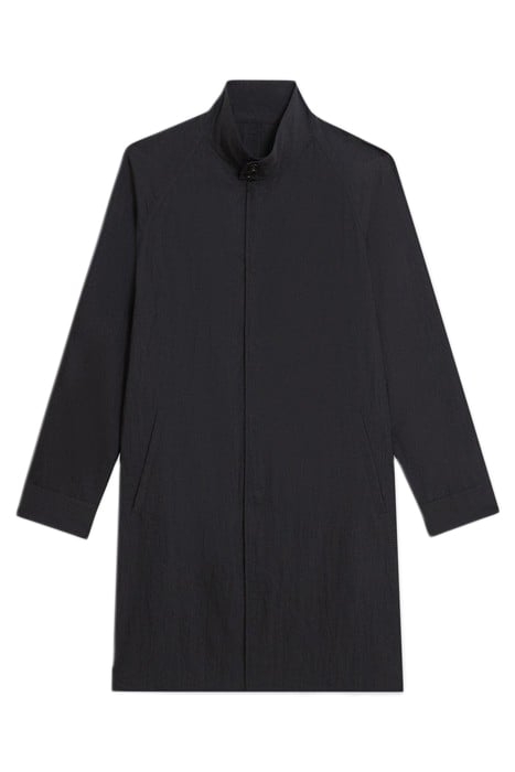 REVERSIBLE STAND-COLLAR TRENCH COAT BLACK 2