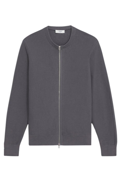NYLON-WOOL COMBO CARDIGAN GRAPHITE 1