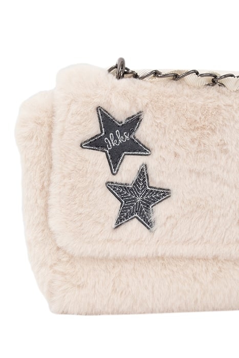 GIRLS’ PINK PLUSH HANDBAG WITH STAR BADGES BLUSH 6