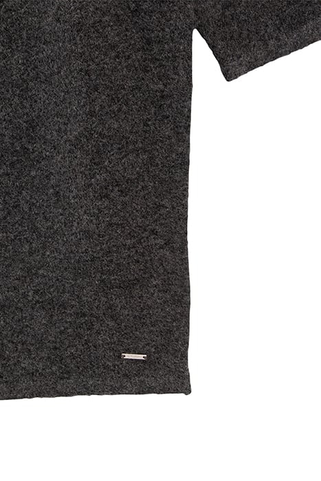 GIRLS’ GREY KNIT DRESS WITH CHEVRON EMBROIDERY GREY 4