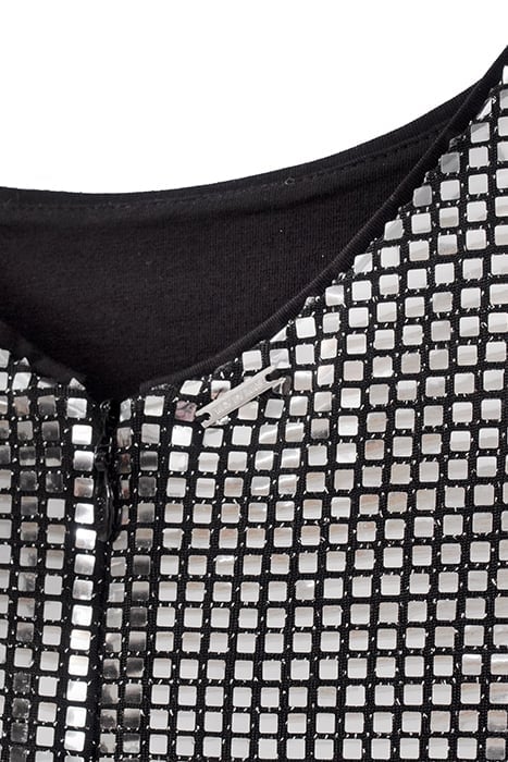 GIRLS’ SILVER GREY SQUARE SEQUIN DRESS GREY 5